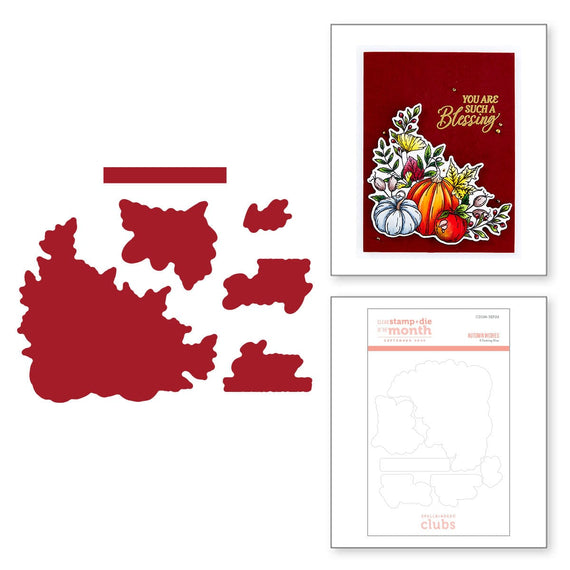 Autumn Wishes - (Dies Only) Coordinates with the Clear Stamp of the Month