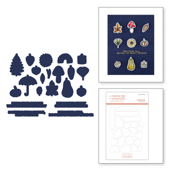 Autumn Whim - (Dies Only) Coordinates with the Clear Stamp of the Month