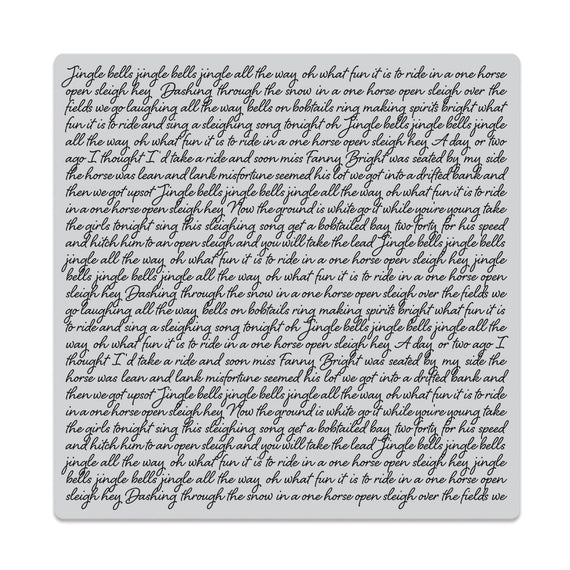 Hero Arts Jingle Bells Script Bold Prints Cling Rubber Stamp
