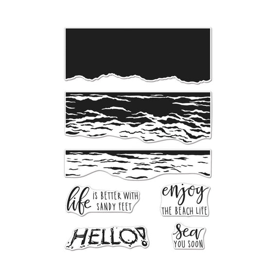 Hero Arts Color Layering Waves Clear Stamps