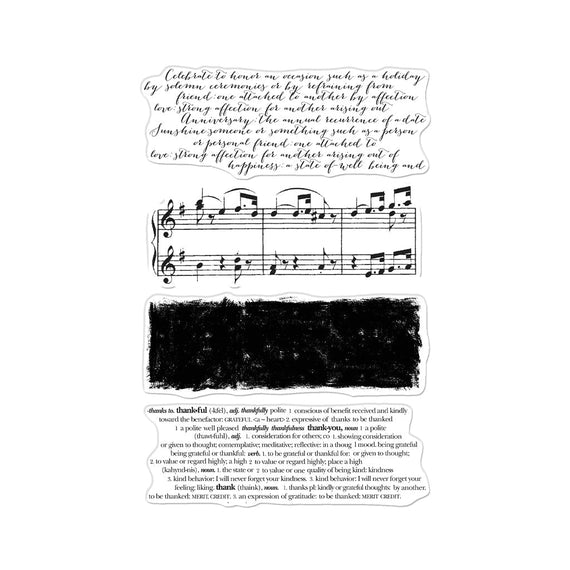 Hero Arts Background Texture Strips Clear Stamps