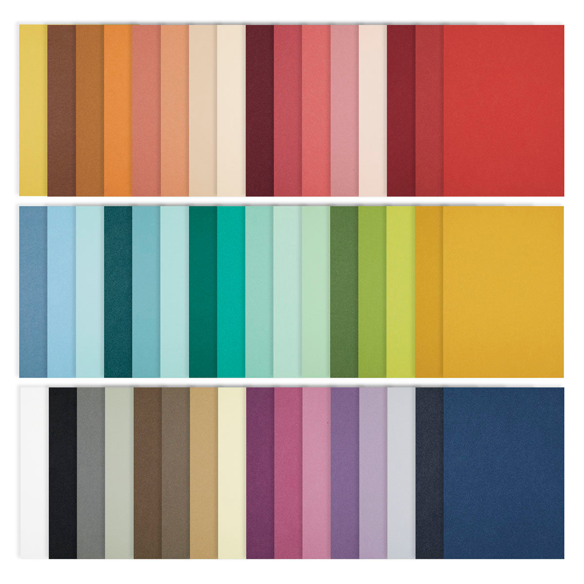The Full 48 ColorWheel Cardstock Pack A4 - 1 each