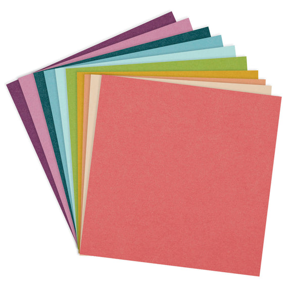 Rainbow Hues Assortment ColorWheel Cardstock 12" x 12" - 20 Sheets