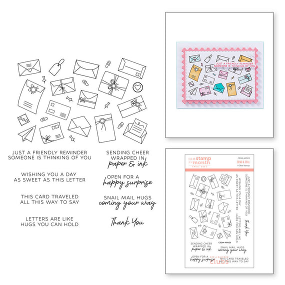 Send & Seal -  Clear Stamp of the Month