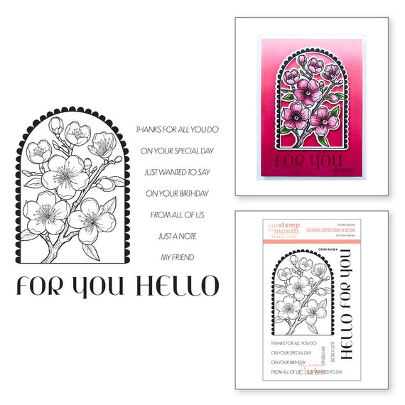 Colorful Expressions Blossom - Clear Stamp of the Month