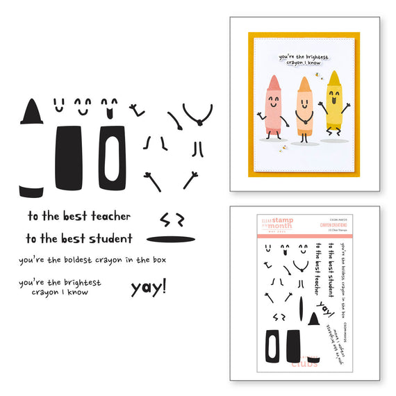 Crayon Creations -  Clear Stamp of the Month