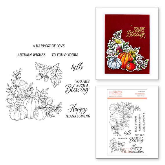 Autumn Wishes - Clear Stamp of the Month