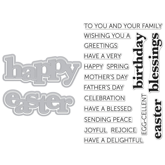 Happy Easter Stamp & Cut XL from the Charming Easter collection