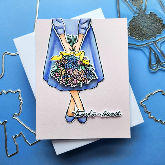 Summer Bouquet Stamp & Cut