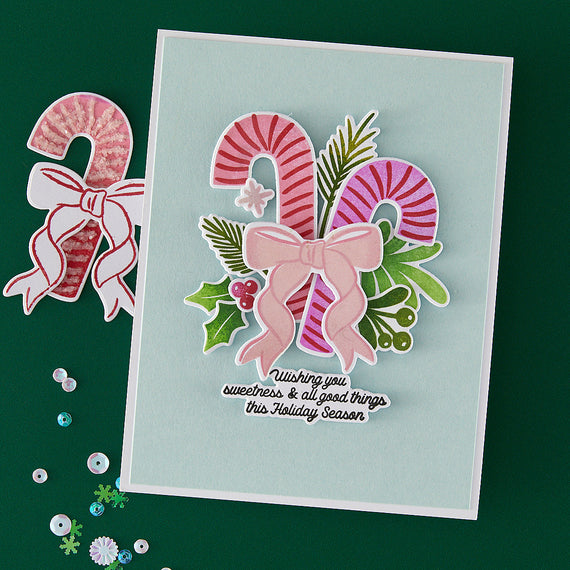 Candy Cane Swag Clear Stamp Set