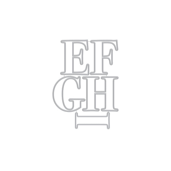 Hero Arts Letter E-I Fancy Dies