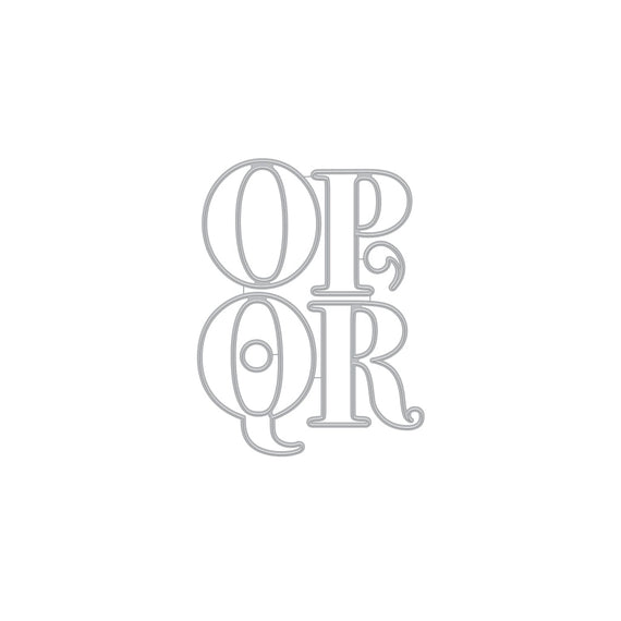 Hero Arts Letter O-R Fancy Dies