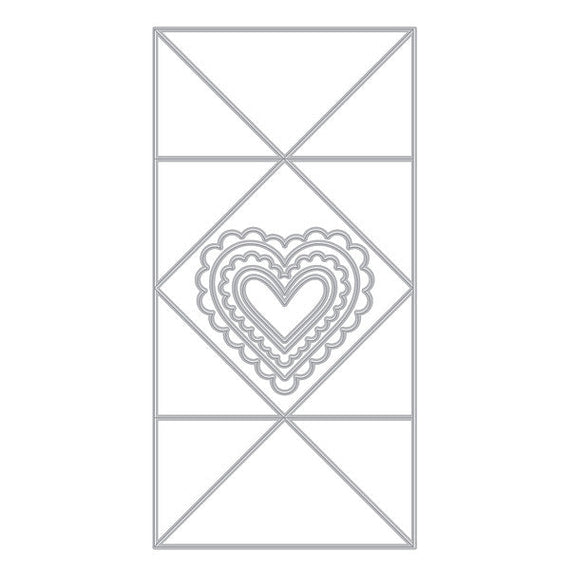 Hero Arts Folded Love Note Fancy Dies from the Love Notes Collection
