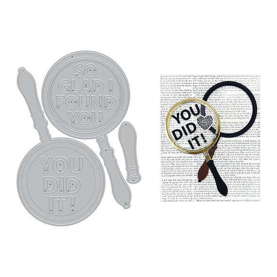 Magnifying Glass Die Set from the Case Closed Collection