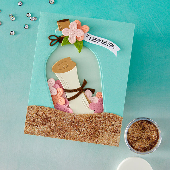 Message in a Bottle Etched Die Set