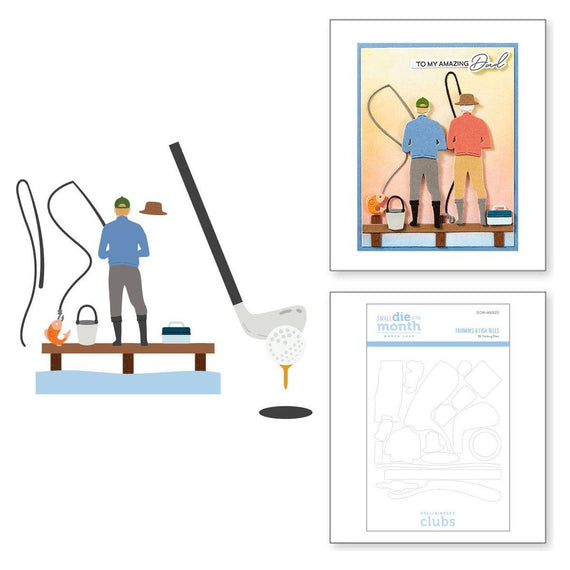 Fairways & Fish Tales -  Small Die of the Month