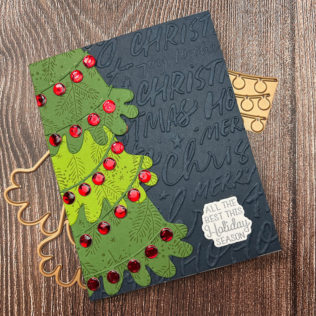 Merry Shuffle Large Die of the Month - card project 16