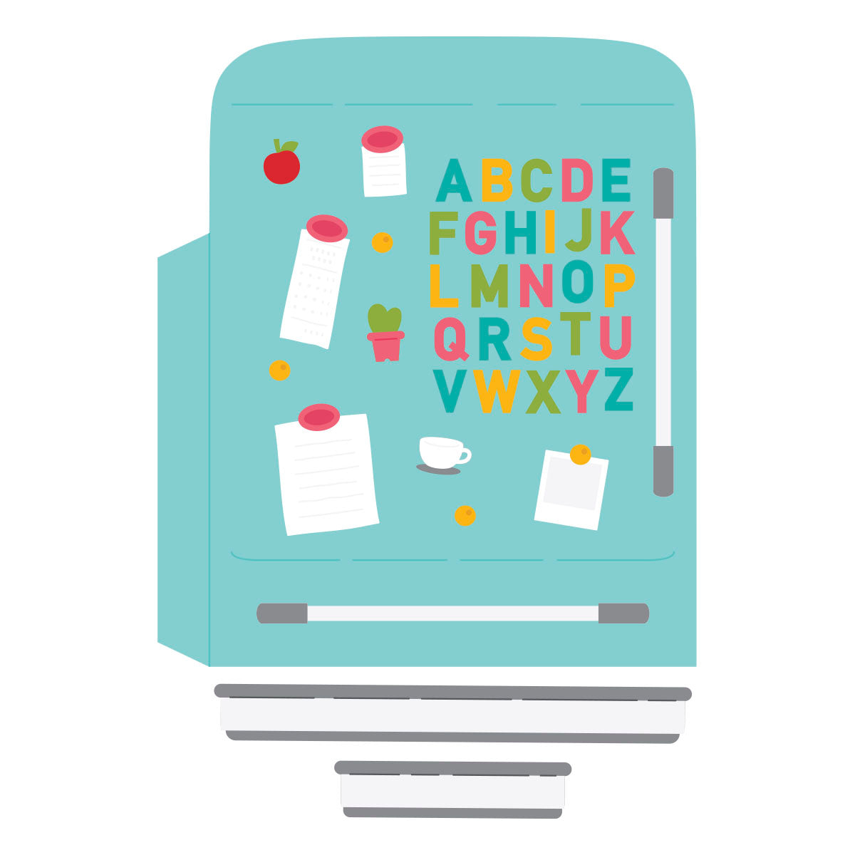 Spell It Out Fridge -  Large Die of the Month