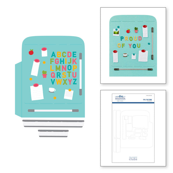 Spell It Out Fridge -  Large Die of the Month