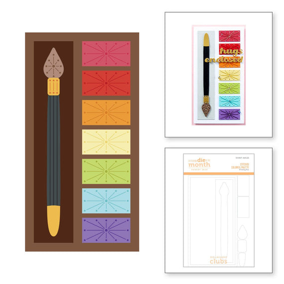 Stitched Colorful Palette - Stitching Die of the Month