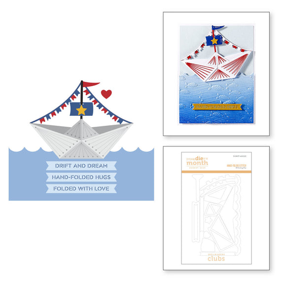 Hand Folded Stitch - Stitching Die of the Month