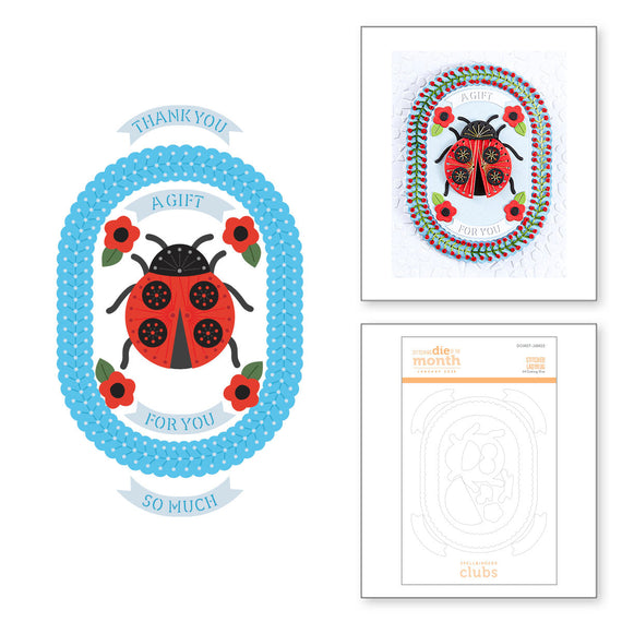 Stitched Ladybug - Stitching Die of the Month