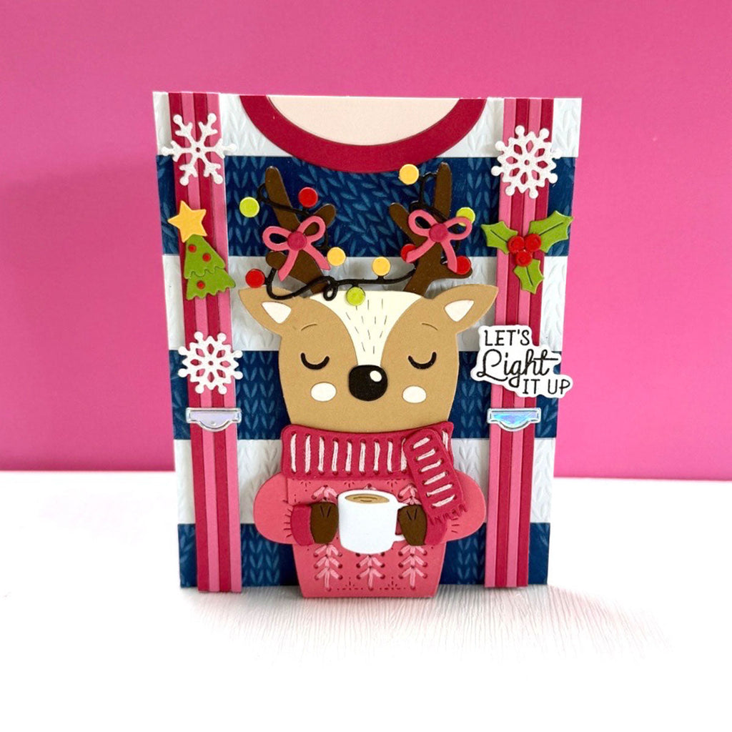 Sweater Weather Friend Stitching Die of the Month - card project 7