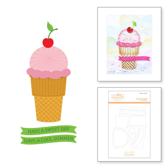 Stitched Ice Cream - Stitching Die of the Month
