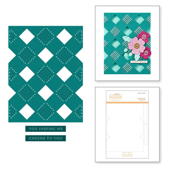Diamond Knit -  Stitching Die of the Month