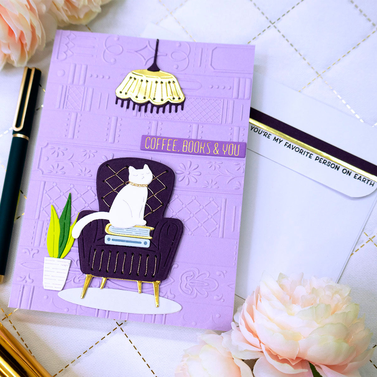 Stitched Study Nook -  Stitching Die of the Month