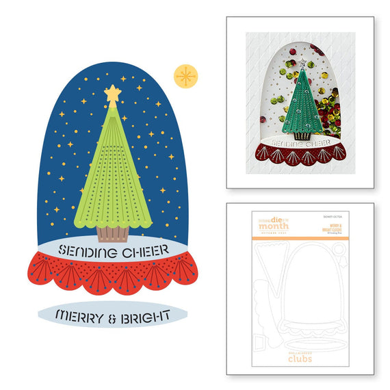 Merry & Bright Cloche - Stitching Die of the Month