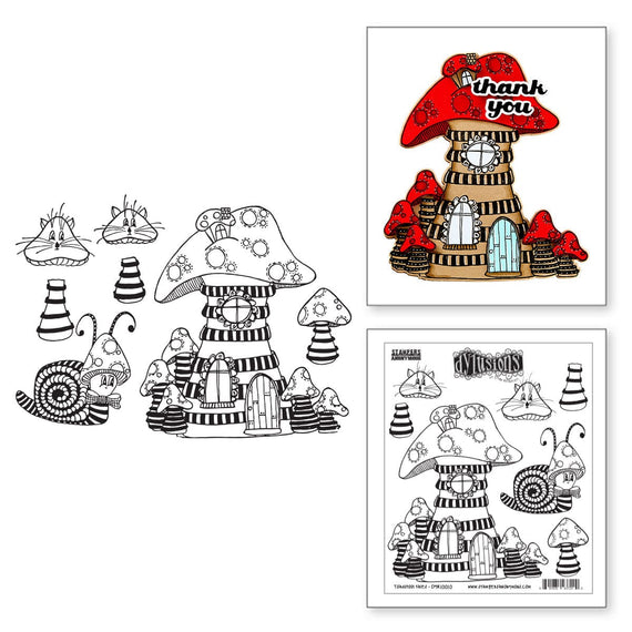 Royal Acme Toadstool Tales Cling Stamps by Dyan Reaveley