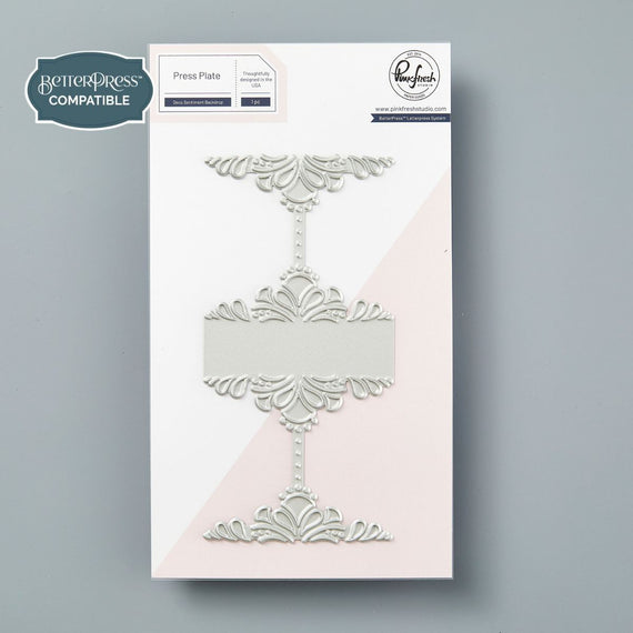 PinkFresh Studio Deco Sentiment Backdrop Press Plate