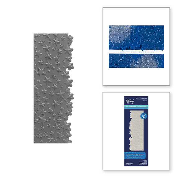 Starry Night 3D Emboss & Cut Folder by Simon Hurley