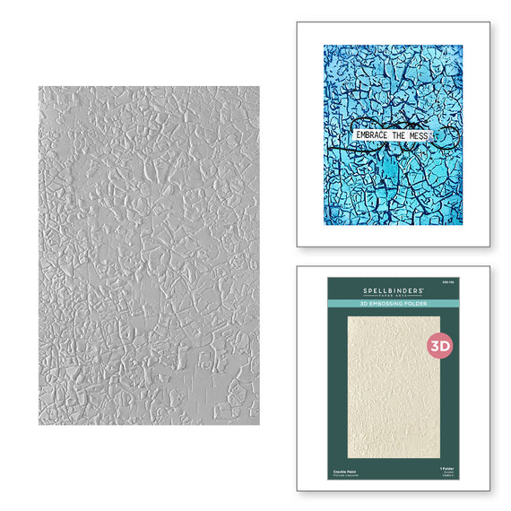 Crackle Paint 3D Embossing Folder