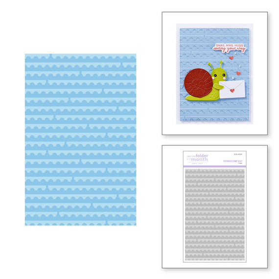 Perforated Stamp Edges -  Embossing Folder of the Month