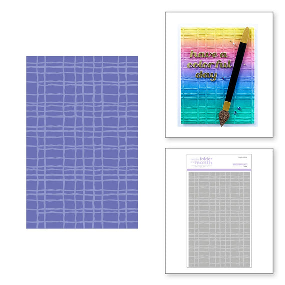 Hand Drawn Lines  - Embossing Folder of the Month