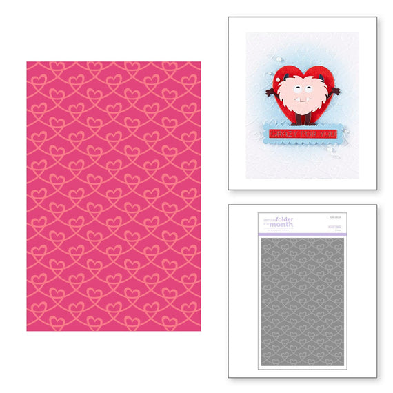 Heart Swag  - Embossing Folder of the Month