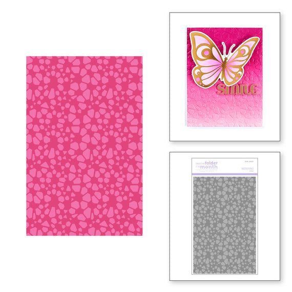 Faceted Petals  - Embossing Folder of the Month