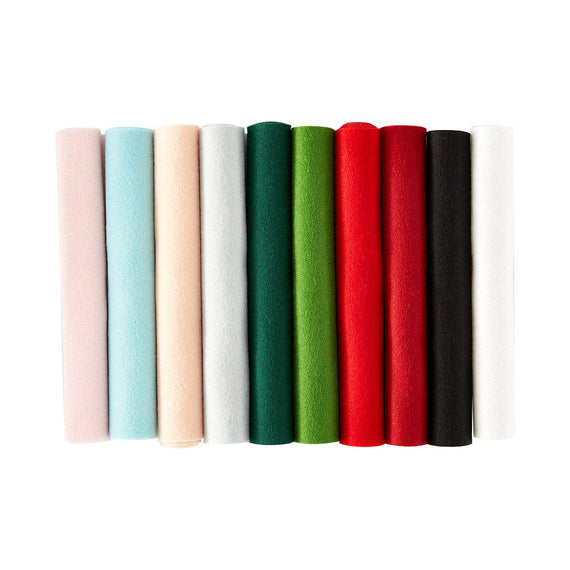 Merino Wool Felt Sheets - Holiday Collection