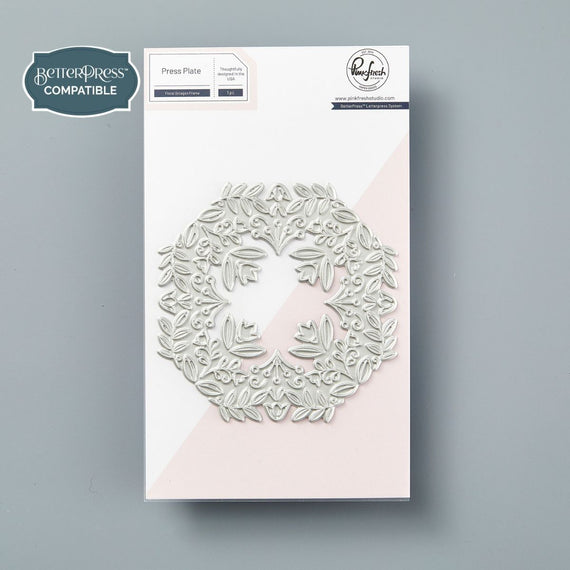 PinkFresh Studio Floral Octagon Frame Press Plate