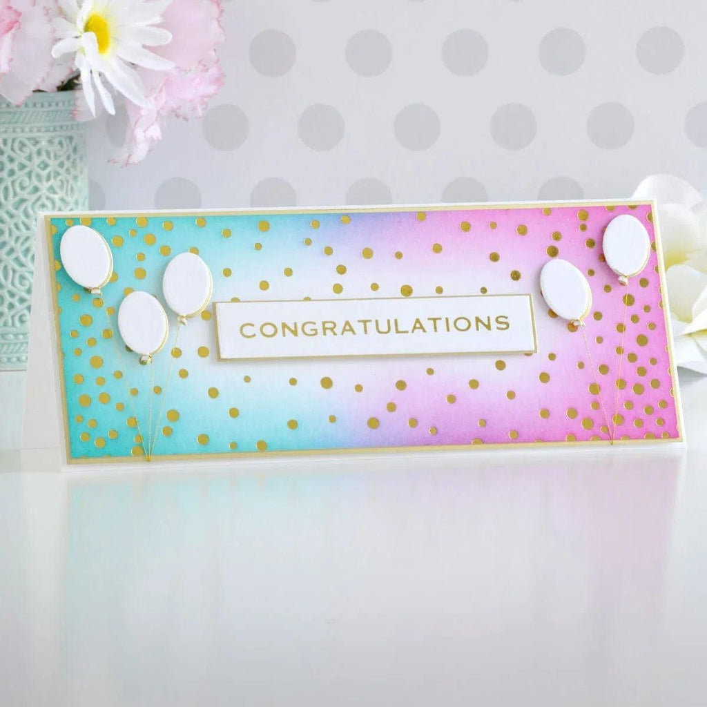 Essential Glimmer Sentiments Glimmer Hot Foil Plate from the Slimline Collection (GLP-278) Project Example 3