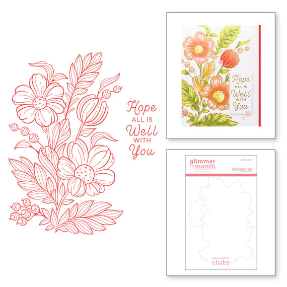 Overflowing Floral - Glimmer Hot Foil Kit of the Month (Plates Only)