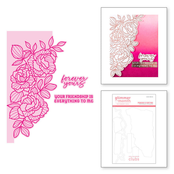 Friendship is Everything - Glimmer Hot Foil Kit of the Month (Plates & Die Only)