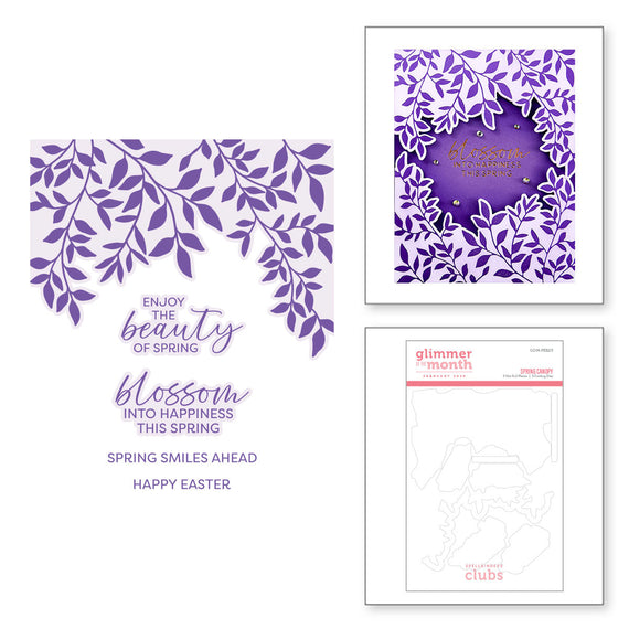 Spring Canopy -  Glimmer Hot Foil Kit of the Month (Plates & Die Only)