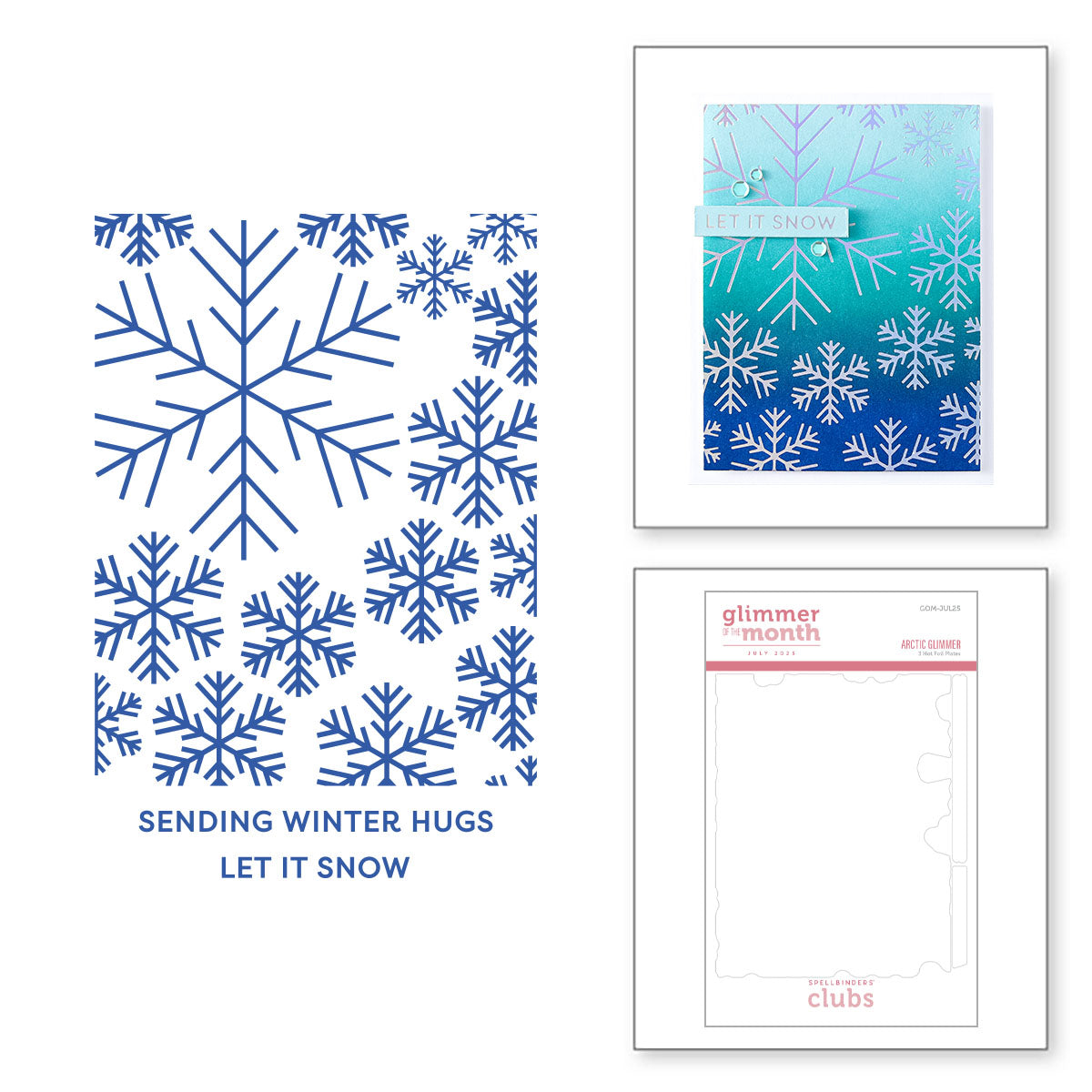 Artic Glimmer - Glimmer Hot Foil Kit of the Month (Plates & Die Only ...