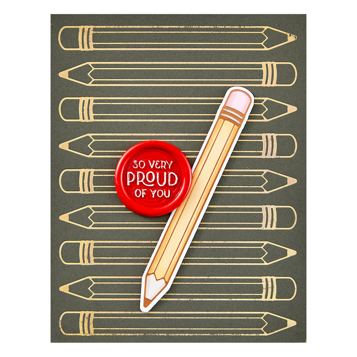 Scribbled A Note -  Glimmer Hot Foil Kit of the Month (Plates & Die Only)