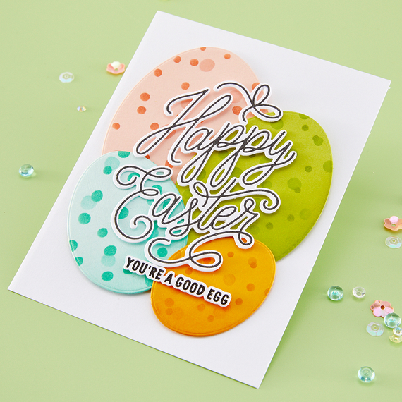 Happy Easter Letterpress + Foil & Cut