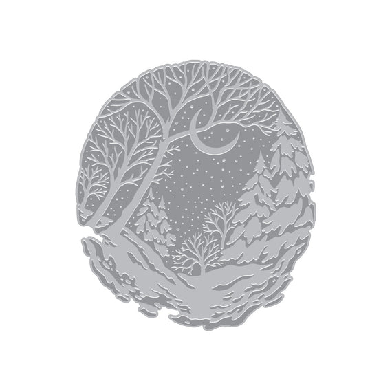 Hero Arts Winter Forest BetterPress + Foil Plate