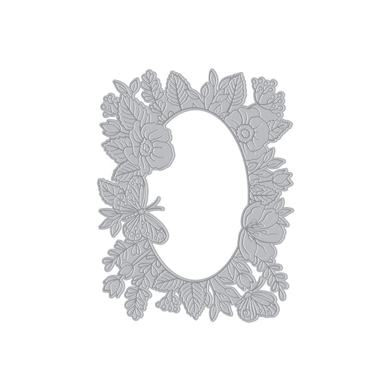 Floral Frame Letterpress + Foil Plate from the Lovely LetterPress Collection